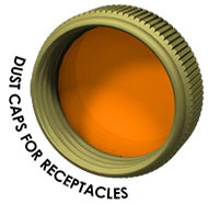 Harsh Environment Dust Caps for Receptacles