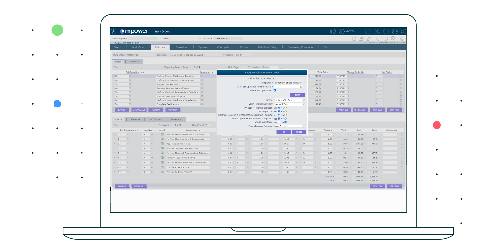 Mpower Project Estimating Software